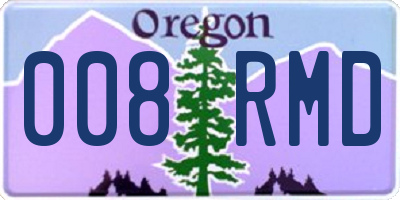OR license plate 008RMD