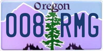 OR license plate 008RMG