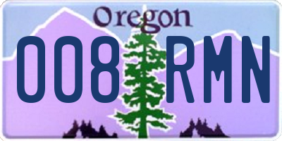 OR license plate 008RMN
