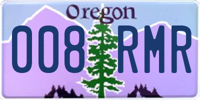 OR license plate 008RMR