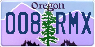 OR license plate 008RMX