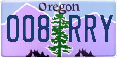 OR license plate 008RRY