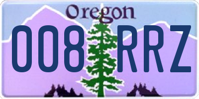 OR license plate 008RRZ