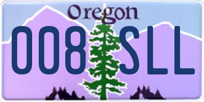 OR license plate 008SLL