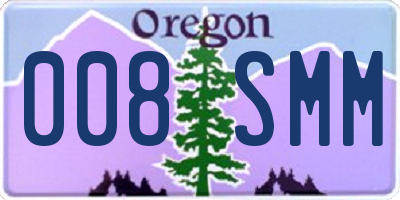 OR license plate 008SMM
