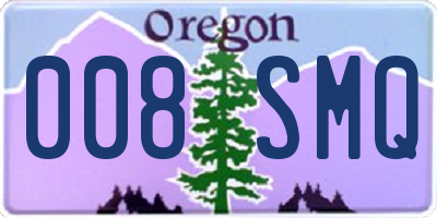 OR license plate 008SMQ