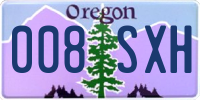 OR license plate 008SXH