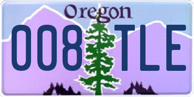 OR license plate 008TLE