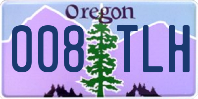 OR license plate 008TLH