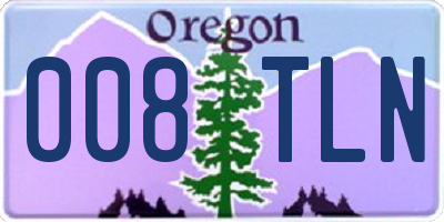 OR license plate 008TLN
