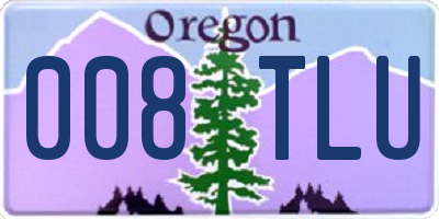 OR license plate 008TLU