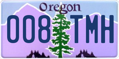 OR license plate 008TMH