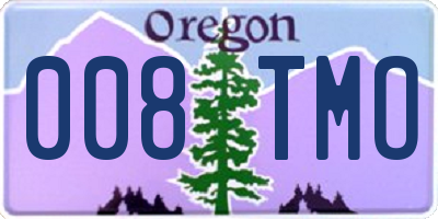 OR license plate 008TMO