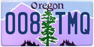 OR license plate 008TMQ