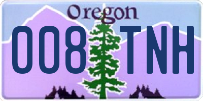 OR license plate 008TNH
