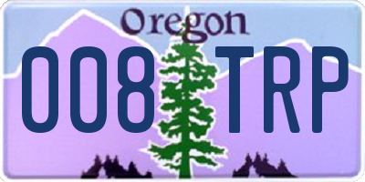OR license plate 008TRP
