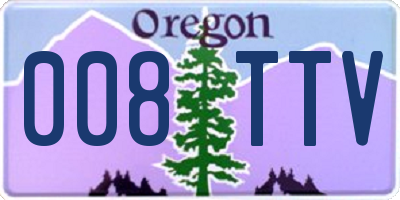 OR license plate 008TTV