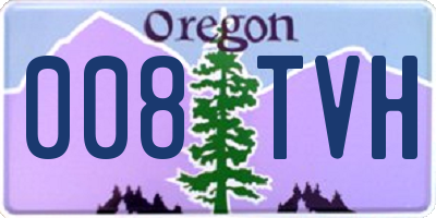 OR license plate 008TVH