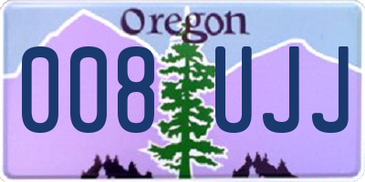OR license plate 008UJJ