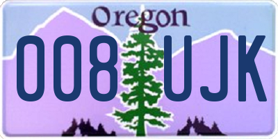 OR license plate 008UJK