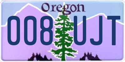 OR license plate 008UJT