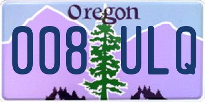 OR license plate 008ULQ