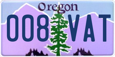 OR license plate 008VAT