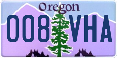OR license plate 008VHA