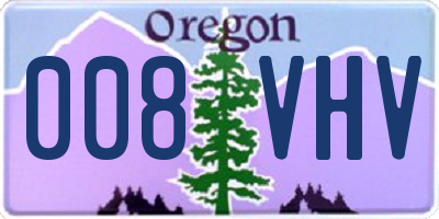 OR license plate 008VHV