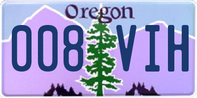 OR license plate 008VIH