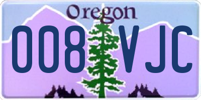 OR license plate 008VJC