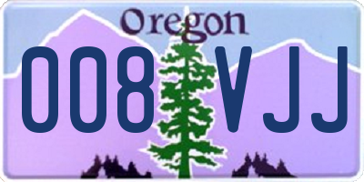 OR license plate 008VJJ