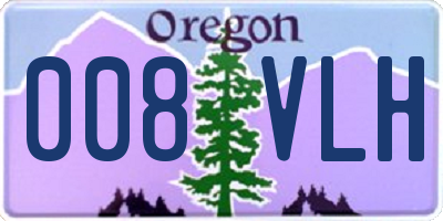 OR license plate 008VLH