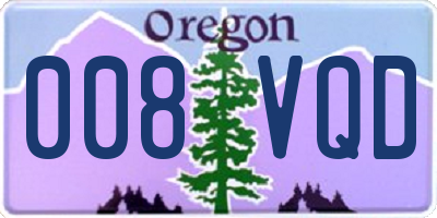 OR license plate 008VQD