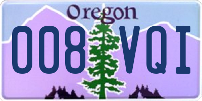 OR license plate 008VQI