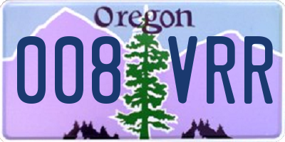 OR license plate 008VRR