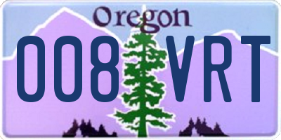 OR license plate 008VRT