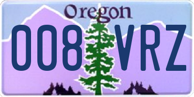 OR license plate 008VRZ