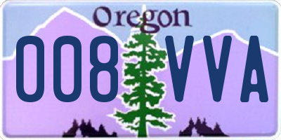 OR license plate 008VVA