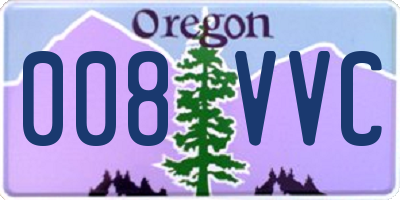 OR license plate 008VVC