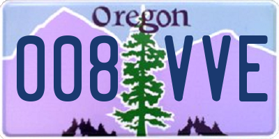 OR license plate 008VVE