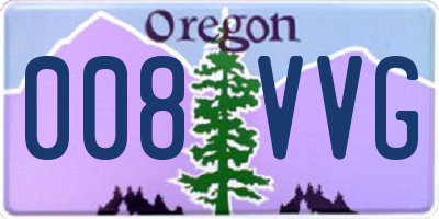 OR license plate 008VVG