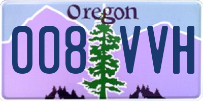 OR license plate 008VVH