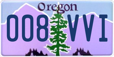 OR license plate 008VVI