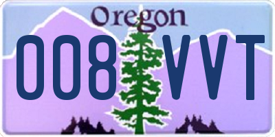 OR license plate 008VVT