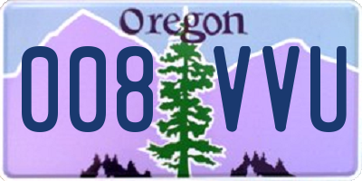 OR license plate 008VVU