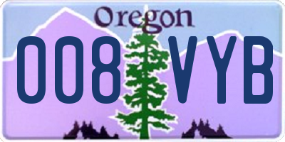 OR license plate 008VYB