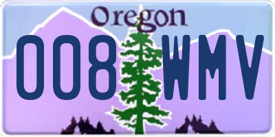 OR license plate 008WMV