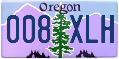 OR license plate 008XLH