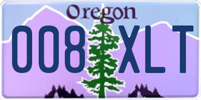 OR license plate 008XLT